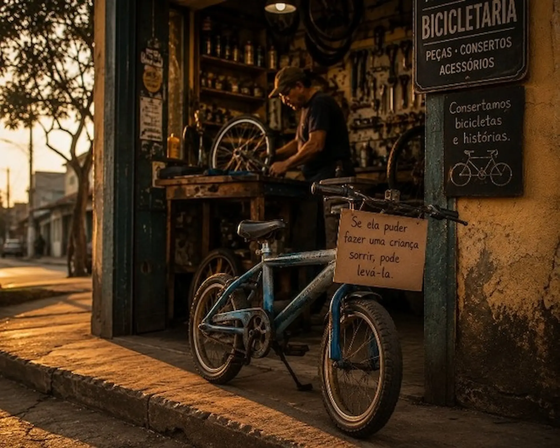 A Bicicleta Azul